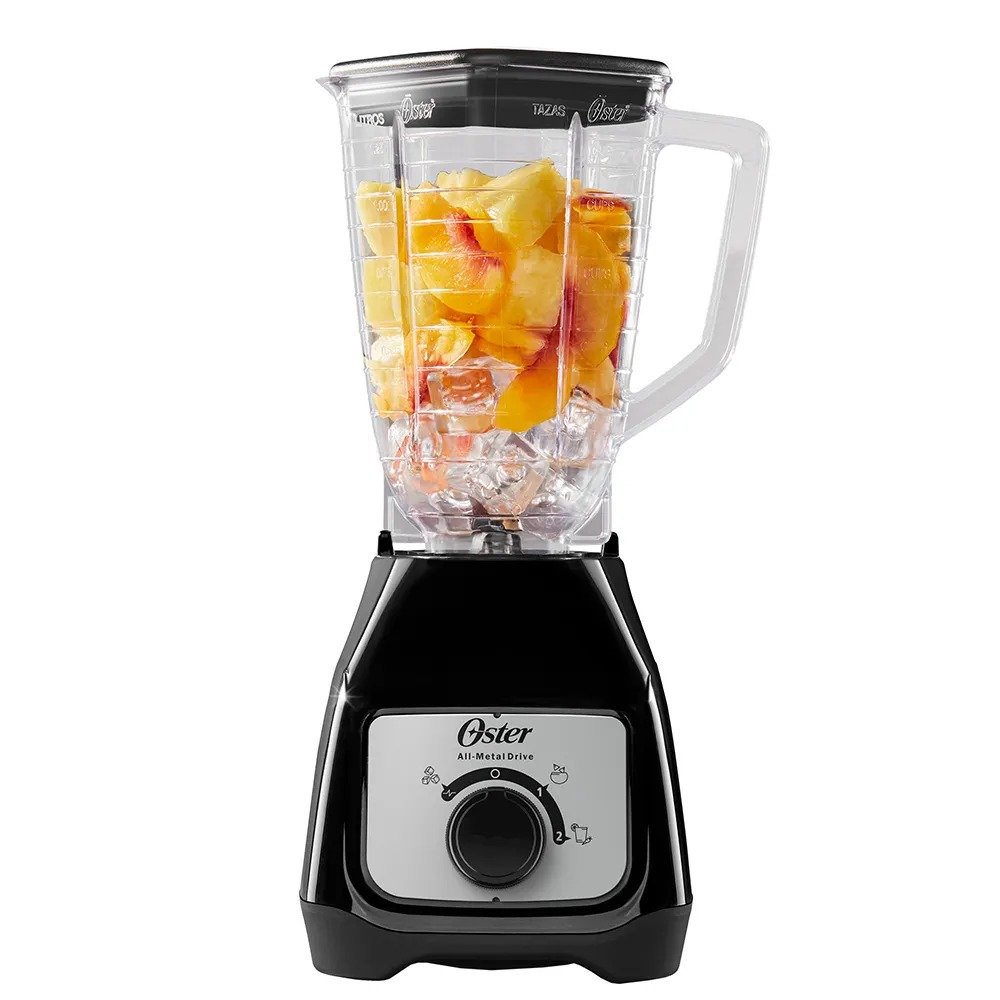 Licuadora Oster® con vaso de vidrio y control de perilla BLSTKAGNRD