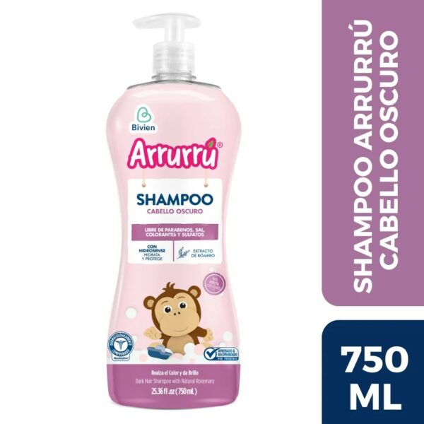 Shampoo Arrurru Cabello Oscuro X 750 ml