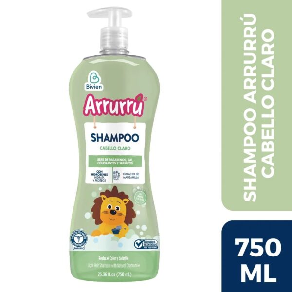 Shampoo Arrurru Cabello Claro X 750 ml