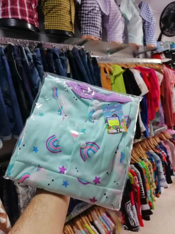 Bata de Tira con Botones Talla XL