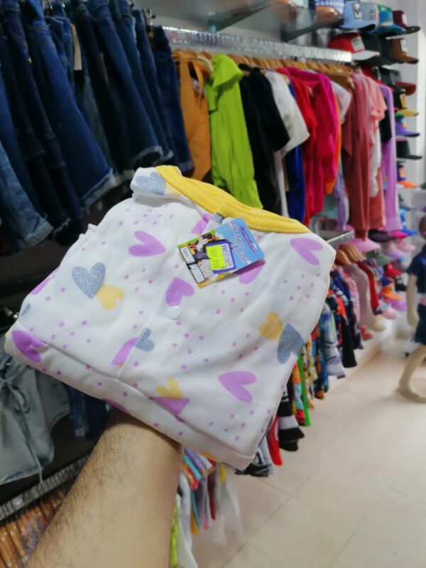 Bata de Tira con Botones Talla L