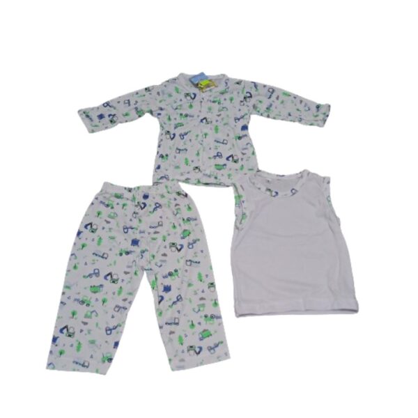 Pijamas de Bebe 3 Piezas talla 2