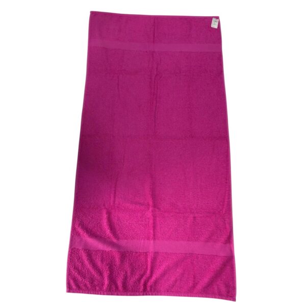 Semi toallon Unicolor 70x140cm Fucsia - Protela - Imagen 2