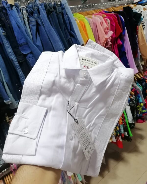 Camisa Guayabera Talla S Manga Larga - Imagen 4