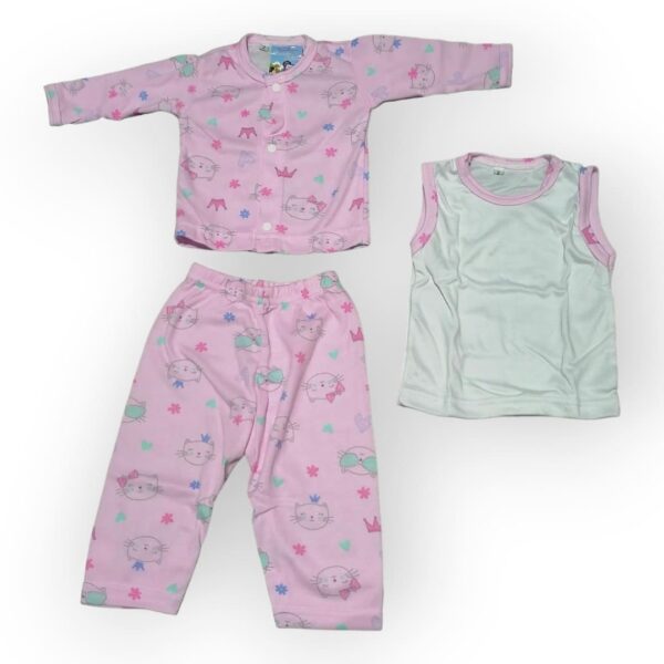 Pijamas de Bebe 3 Piezas talla 2