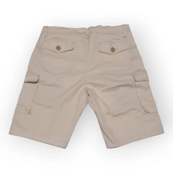 Bermuda en Drill Cargo Talla 34 Beige - Imagen 2