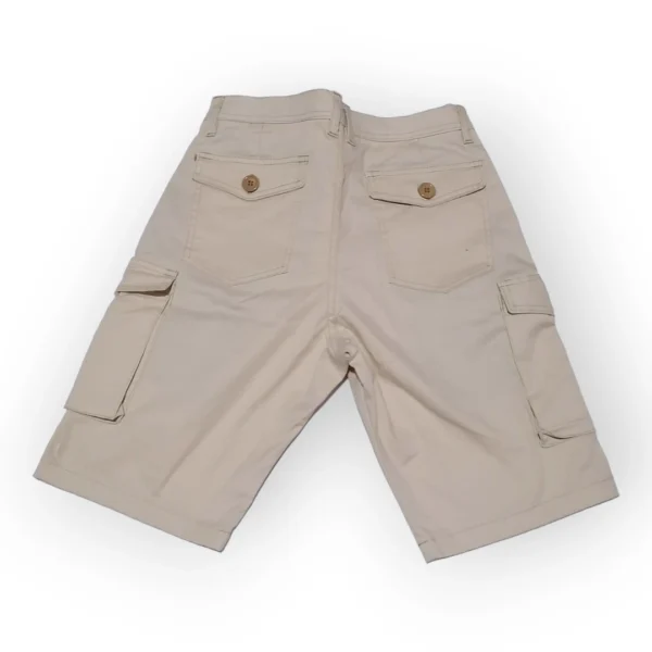 Bermuda en Drill Cargo Talla 30 Beige - Imagen 2