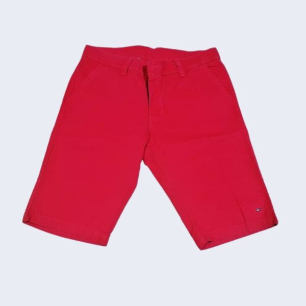 Bermuda en Drill Roja Talla 28