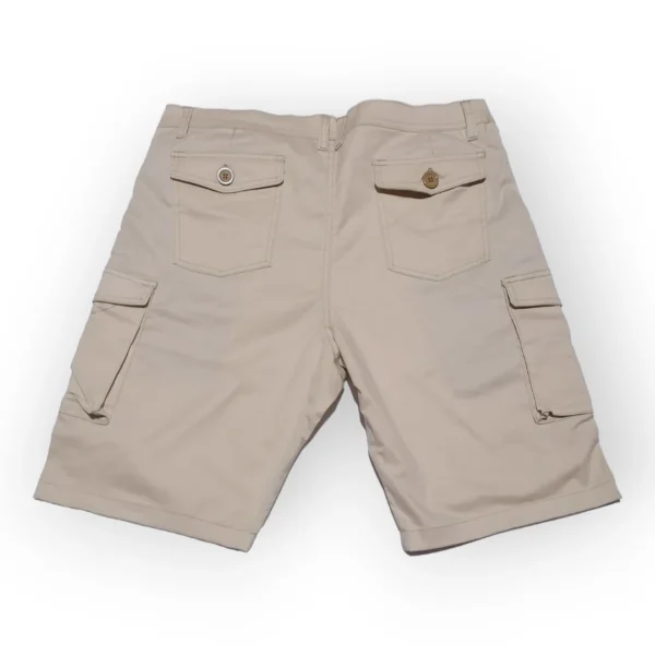 Bermuda en Drill Cargo Talla 36 Beige - Imagen 2